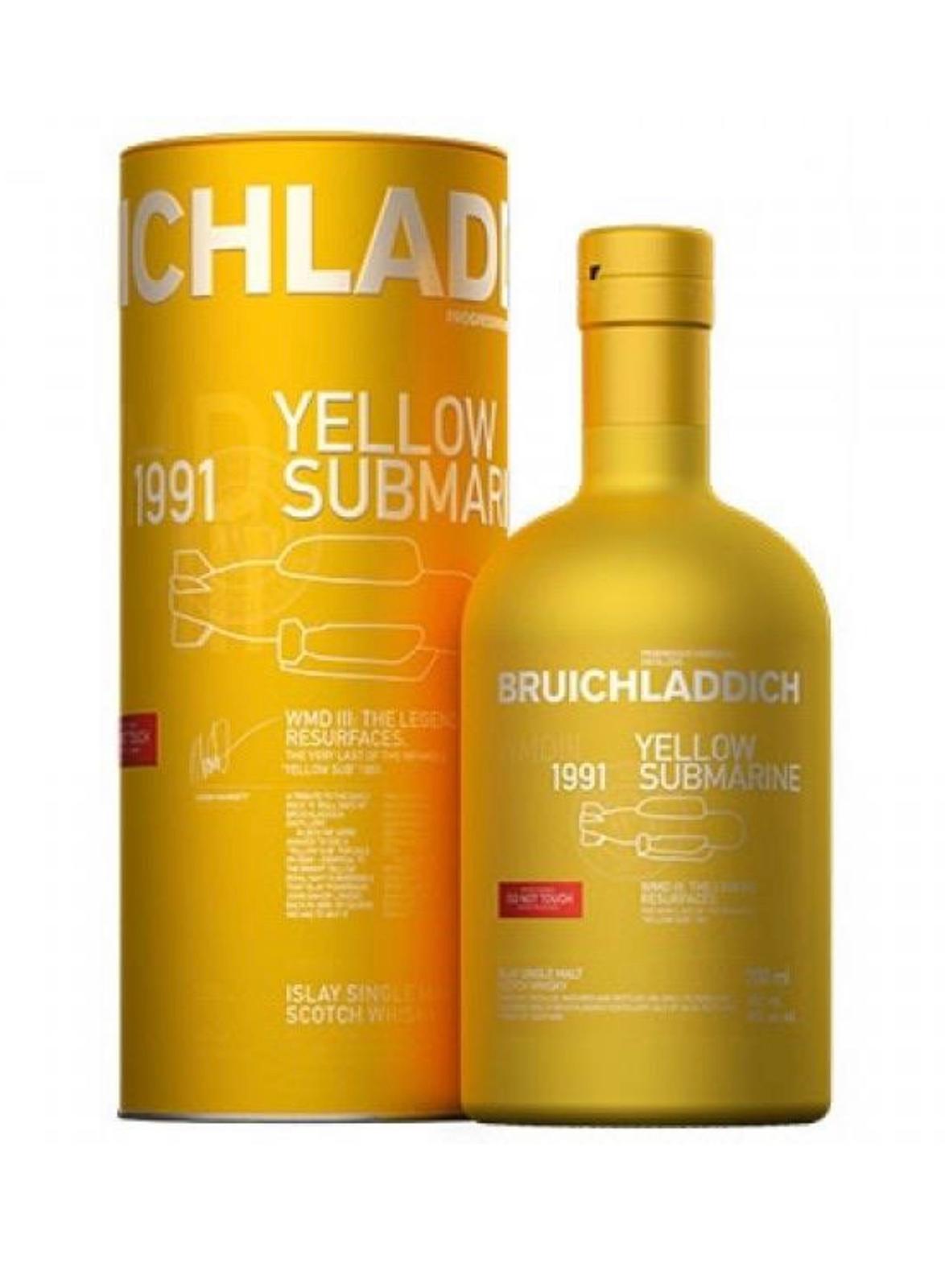 Rare - Bruichladdich Yellow Submarine 1991 WMD III: The Legend Resurfaces 70cl 46%